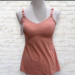 NWT Knix Pink Ginger Leakproof Nursing Tank Size Large
